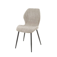 Stoel Bouclé Lendesteun 4 stuks - 48x58x86 cm - Zandkleur