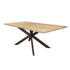 Eetkamertafel 200 Visgraat Fineer - 200x100x77 cm - Naturel - Eiken