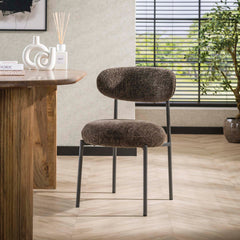 Stoel Round 2 stuks - 52x57x81 cm - Cargo Bruin - Tissee