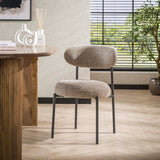 Stoel Round 2 stuks - 52x57x81 cm - Zandkleur - Tissee Cargo