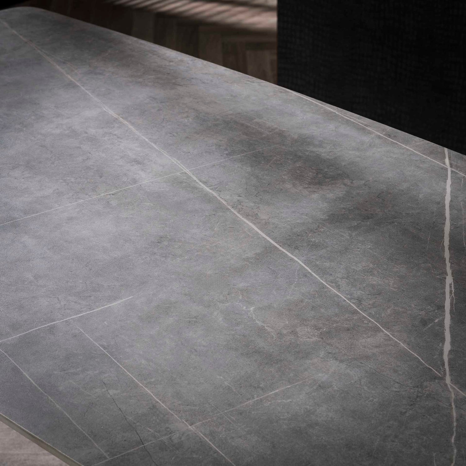 Eettafel Ceramic - 140x80x77 cm - Naturel Lightgrey - Ceramic