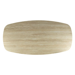 Eettafel Romano Ovaal - 180x90x77 cm - Travertine - 3D Ceramics