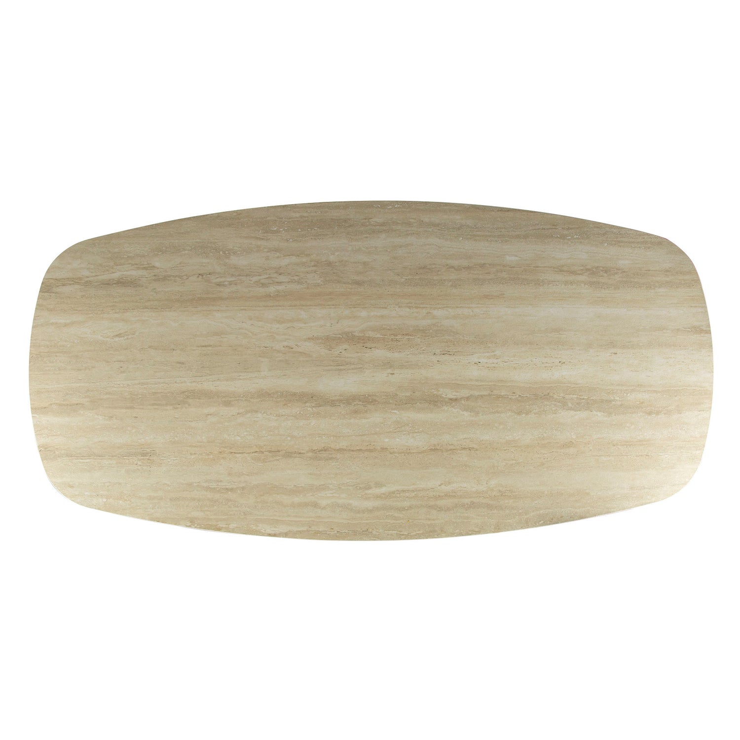 Eettafel Romano Deens Ovaal - 215x105x77 cm - Travertine - 3D Ceramics