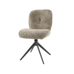 Stoel Comfort draaibaar 2 stuks - 48x60x84 cm - Boucle Taupe