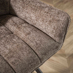 Armstoel Raster Draaibaar 2 stuks - 63x60x81 cm - Rich Taupe