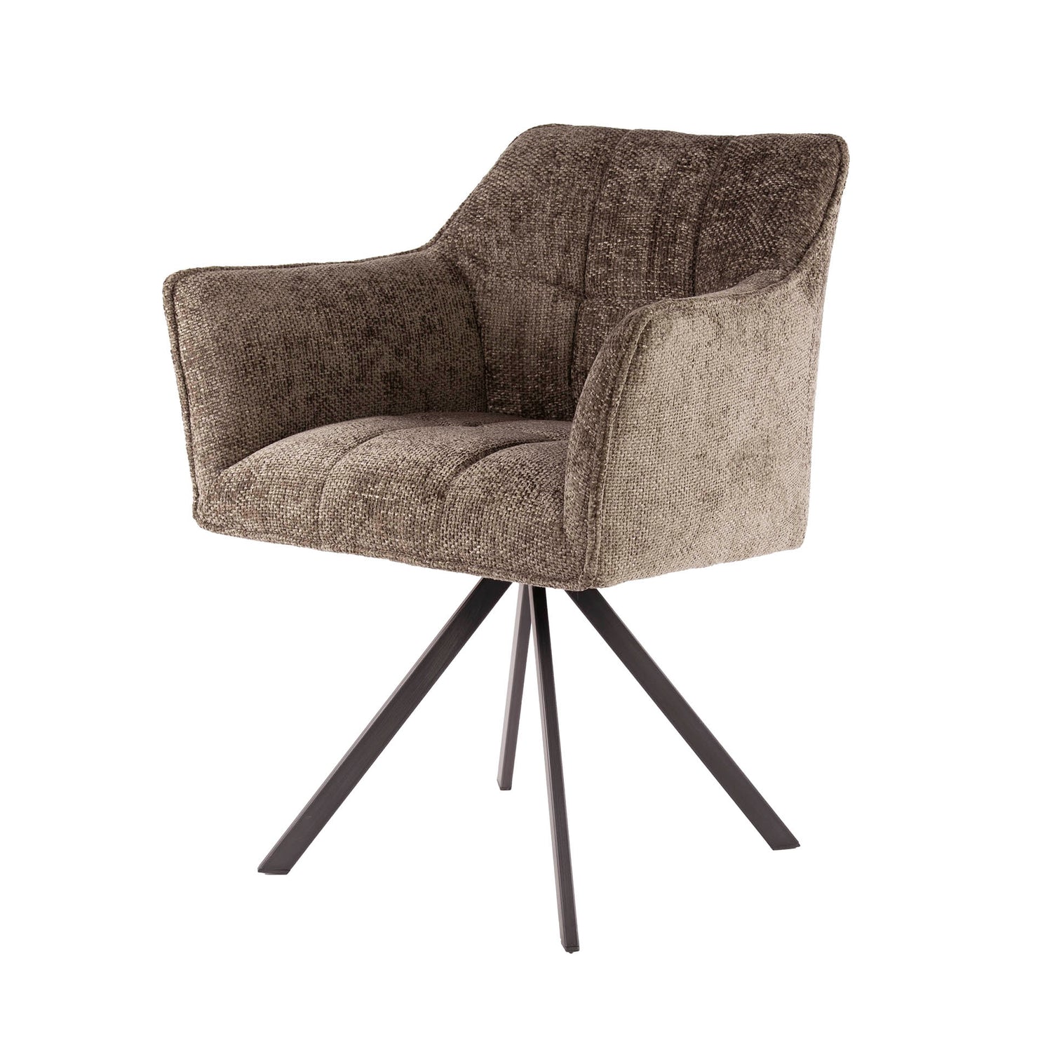 Armstoel Raster Draaibaar 2 stuks - 63x60x81 cm - Rich Taupe