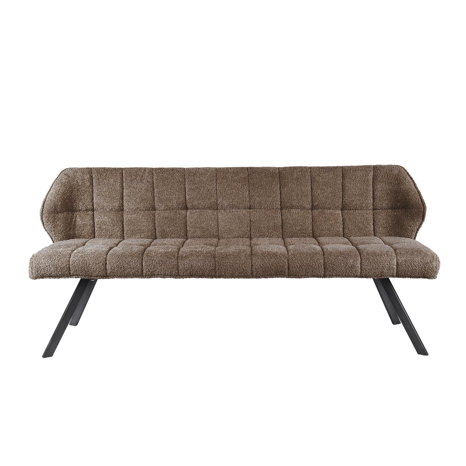 Eetkamerbank Raster - 180x58x81 cm - Boucle Taupe