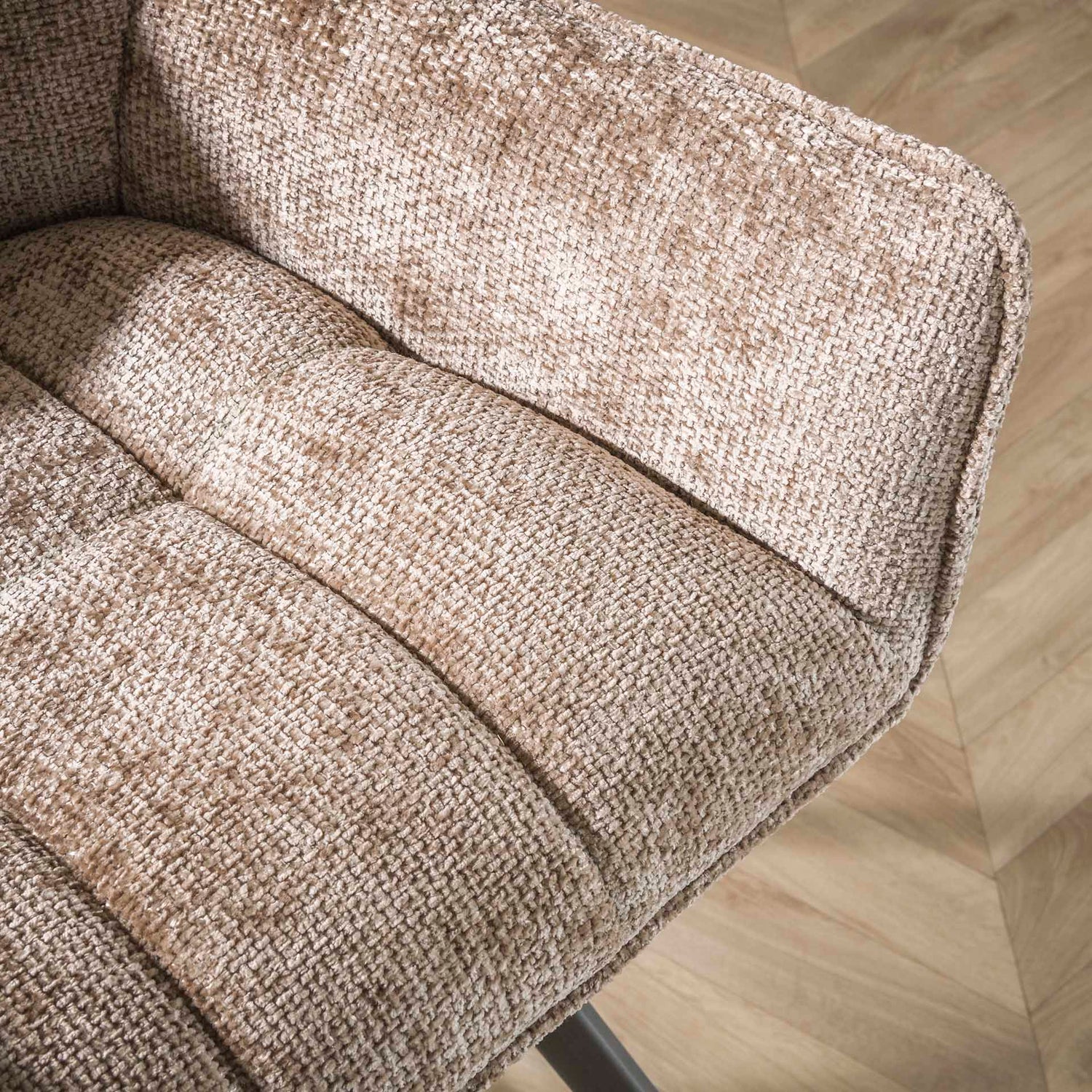 Eetkamerbank Raster - 180x58x81 cm - Rich Champagne