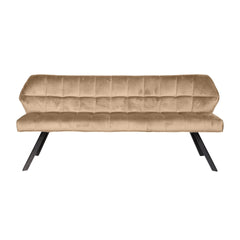 Eetkamerbank Raster - 180x58x81 cm - Champagne Velours