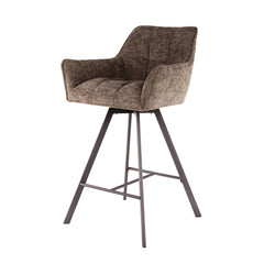 Barstoel Raster Draaibaar 2 stuks - 56x52x95 cm - Rich Taupe