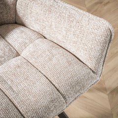 Barstoel Raster draaibaar 2 stuks - 56x52x95 cm - Rich Zandkleur