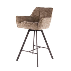 Barstoel Raster Draaibaar 2 stuks - 56x52x95 cm - Rich Champagne