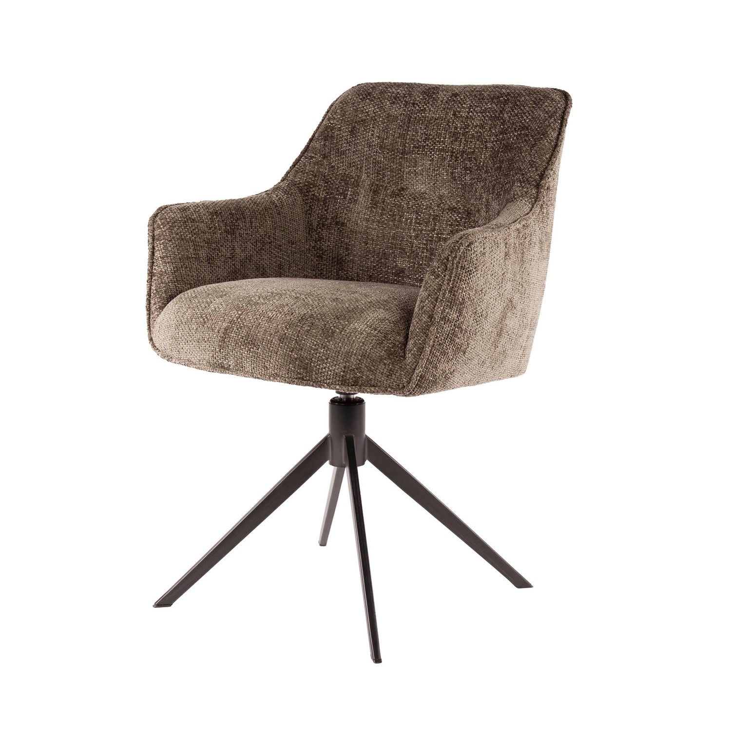 Armstoel Pull Draaibaar 2 stuks - 61x62x83 cm - Rich Taupe