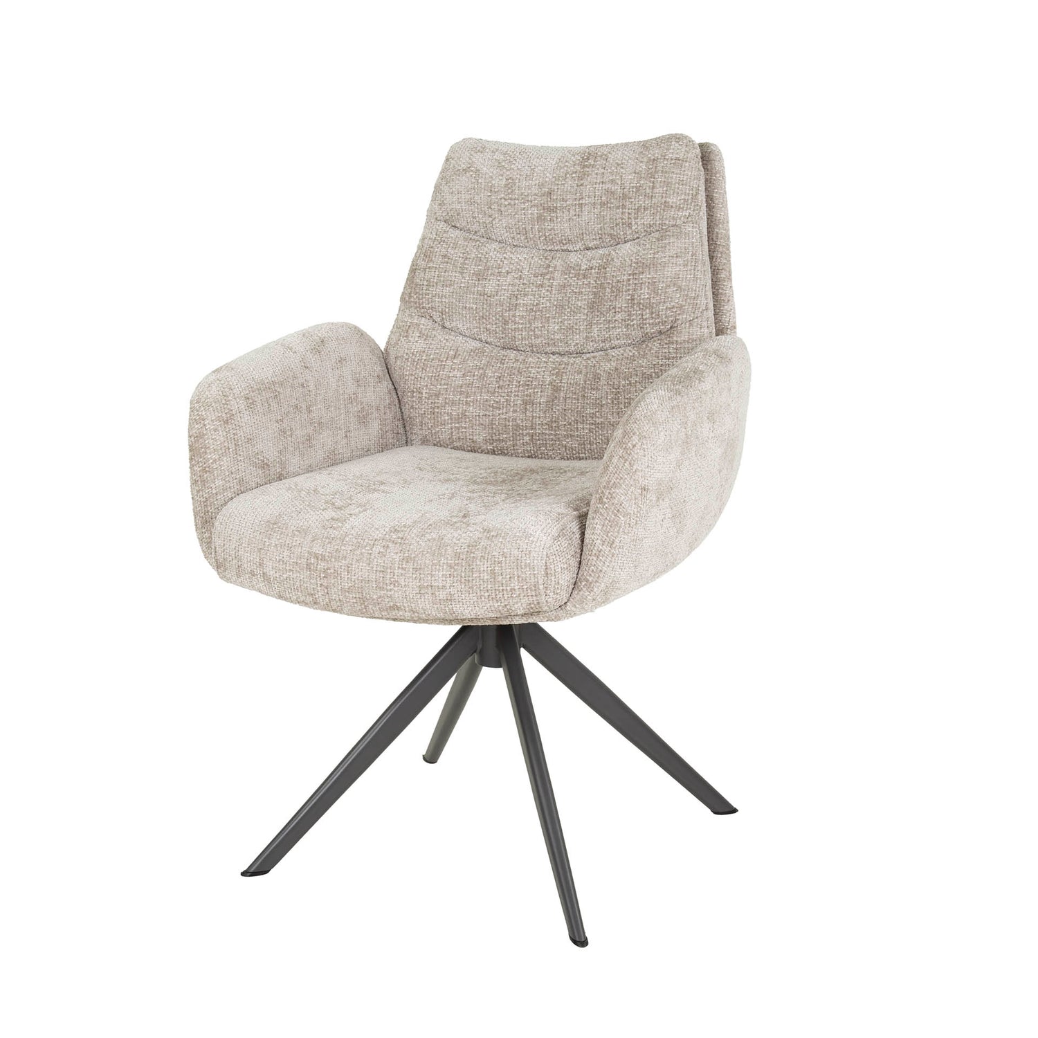 Armstoel Lounge 2 stuks - 66x67x90 cm - Rich Zandkleur