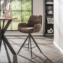 Barstoel Lounge 2 stuks - 56x60x99 cm - Rich Taupe