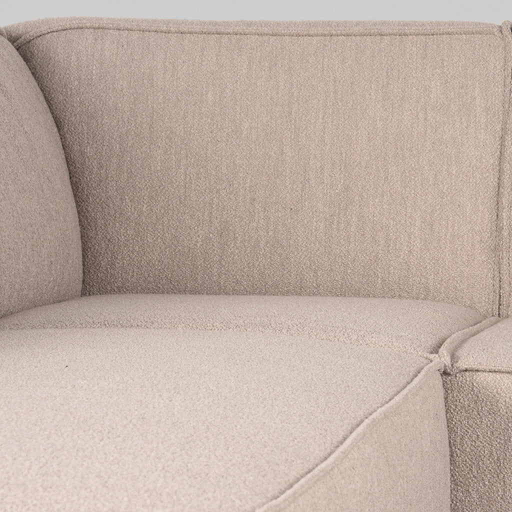 LABEL51 Bank Kay - Naturel - Boucle - Ottomane + 2,5-Zits