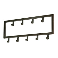 Kapstok Industrial met 9 Haken - 50x2x20 cm - Zilver