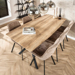 Eettafel Ovaal - 190x90x76 cm - Antiquewash - 3D Eiken
