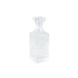 Glass Crystal Clear Square Whisky Bottle