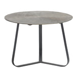 Kae Gold Alu Black Iron Round Coffee Table M