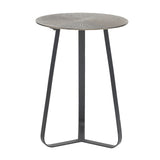 Kae Gold Alu Black Iron Round Coffee Table S