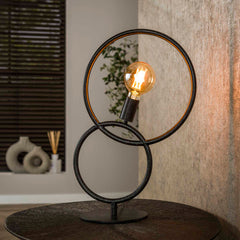 Tafellamp Loop met 1 lamp - 38x20x56 cm - Artic Zwart