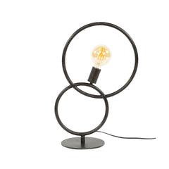 Tafellamp Loop met 1 lamp - 38x20x56 cm - Artic Zwart