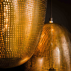 Hanglamp met 3 Lampen cosmic getrapt - 45x45x180 cm - Brons Antiek