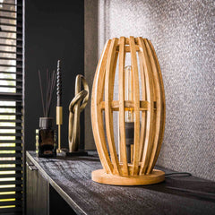 Tafellamp met 1 lamp orbit - 20x20x38 cm - Mango Naturel - Mango