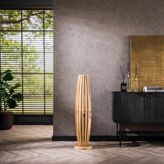 Vloerlamp 1L Orbit - 105x22x22 cm - Mango Naturaal