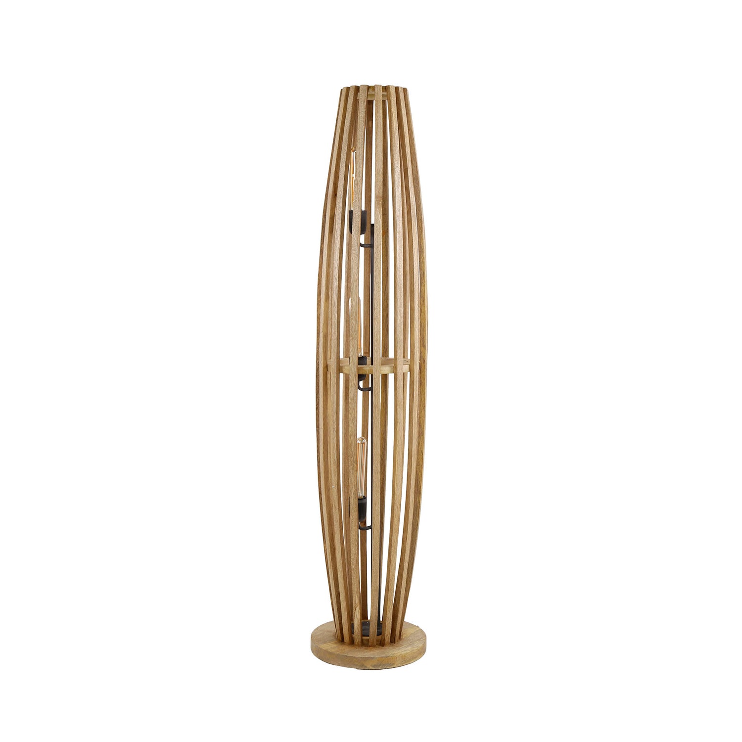 Vloerlamp met 3 Lampen orbit L - 145x28x28 cm - Naturel - Mango