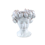 Alani White Glazed Ceramic Statue Of Women Head B