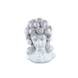Alani White Glazed Ceramic Statue Of Women Head C