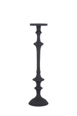 Yourney Black Casted Alu Candleholder Round High