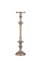 Yourney Brass Casted Alu Candleholder Round High