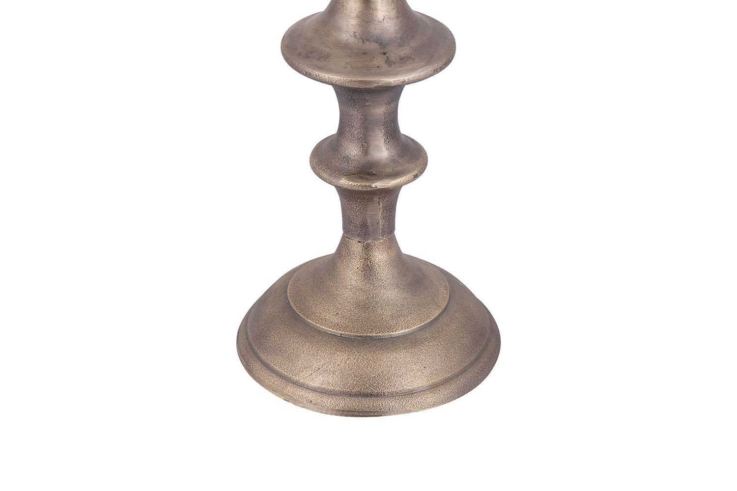 Yourney Brass Casted Alu Candleholder Round High