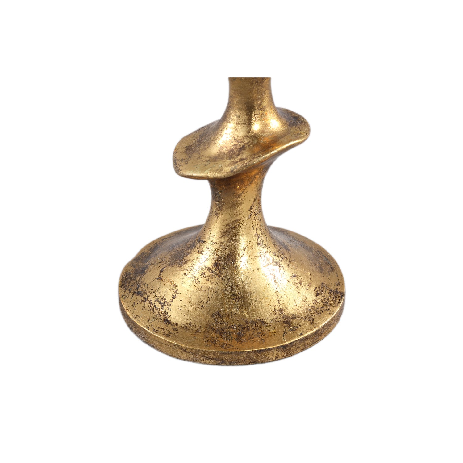 Movy Gold Poly Candle Holder L