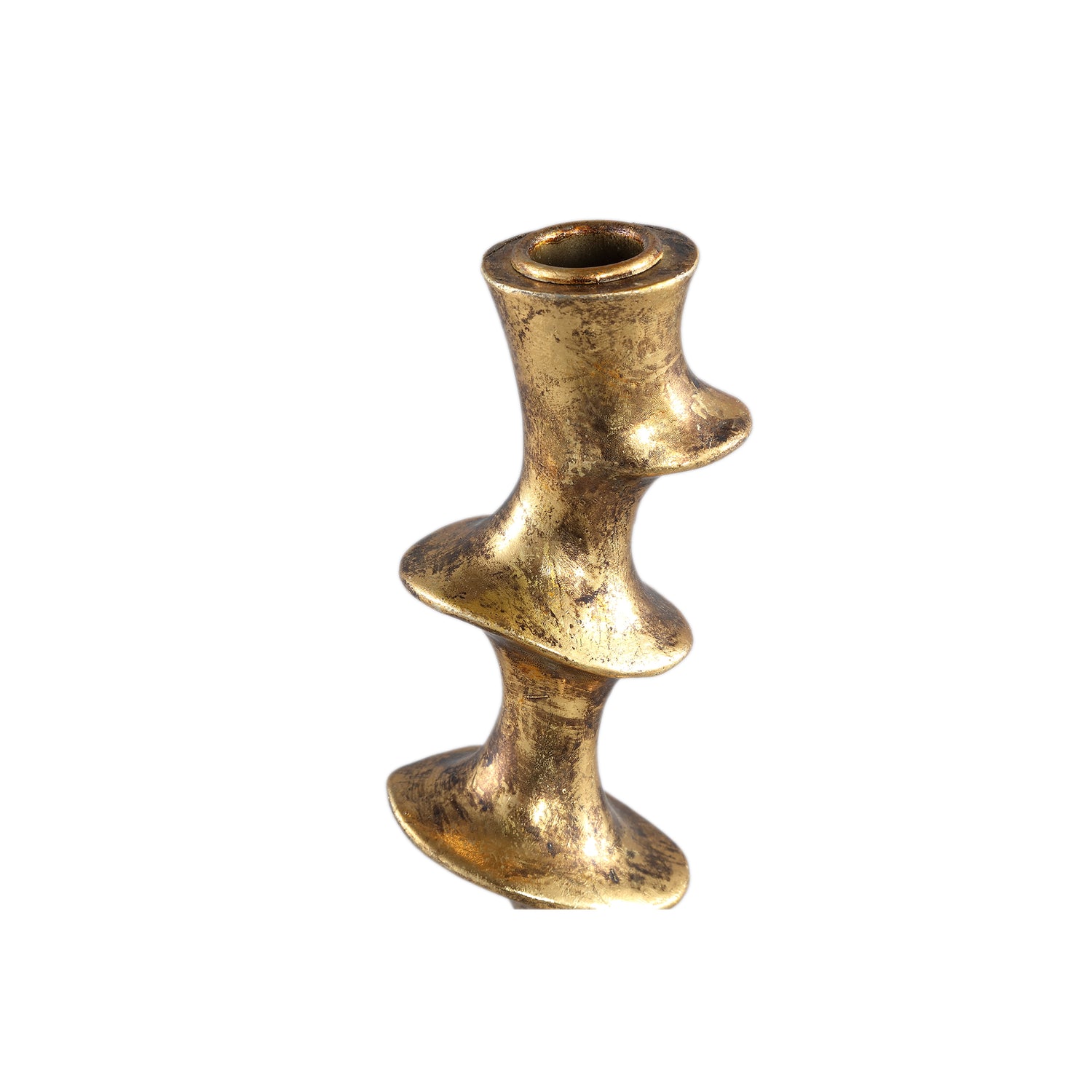 Movy Gold Poly Candle Holder L