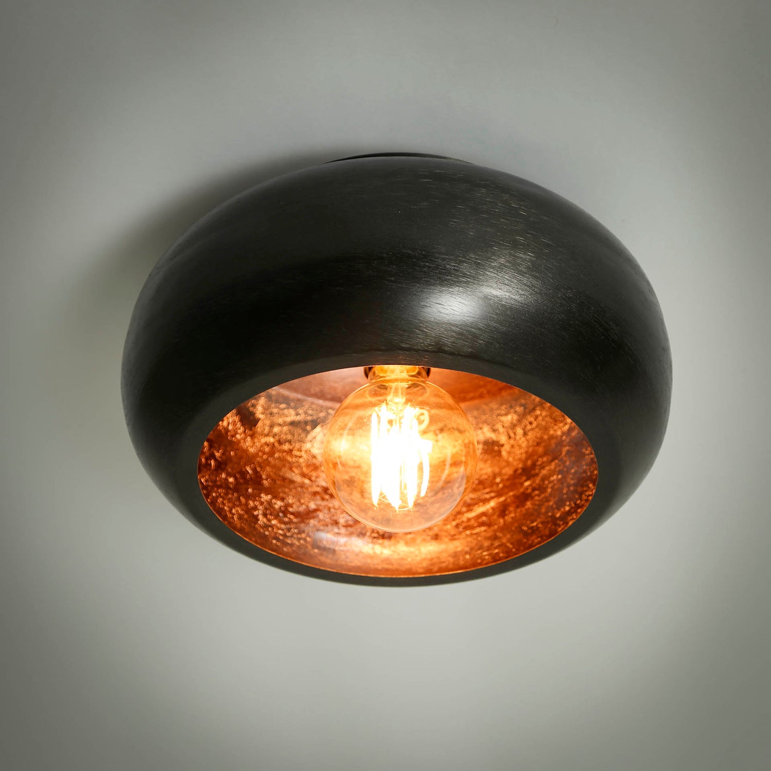 Plafondlamp Sky Ø34 - 34x34x18 cm - Zwart Nikkel
