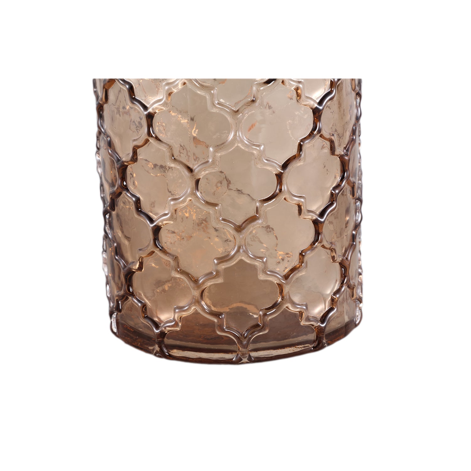 Cianna Brown Glass Bottle Round With Bal L