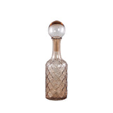 Cianna Brown Glass Bottle Round With Bal M