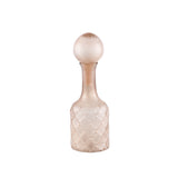 Cianna Brown Frosted Glass Bottle Round With Bal S