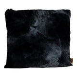 Linde Black Faux Fur Cushion Square S