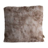 Linde Beige Faux Fur Cushion Square S