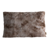 Linde Beige Faux Fur Cushion Rectangle