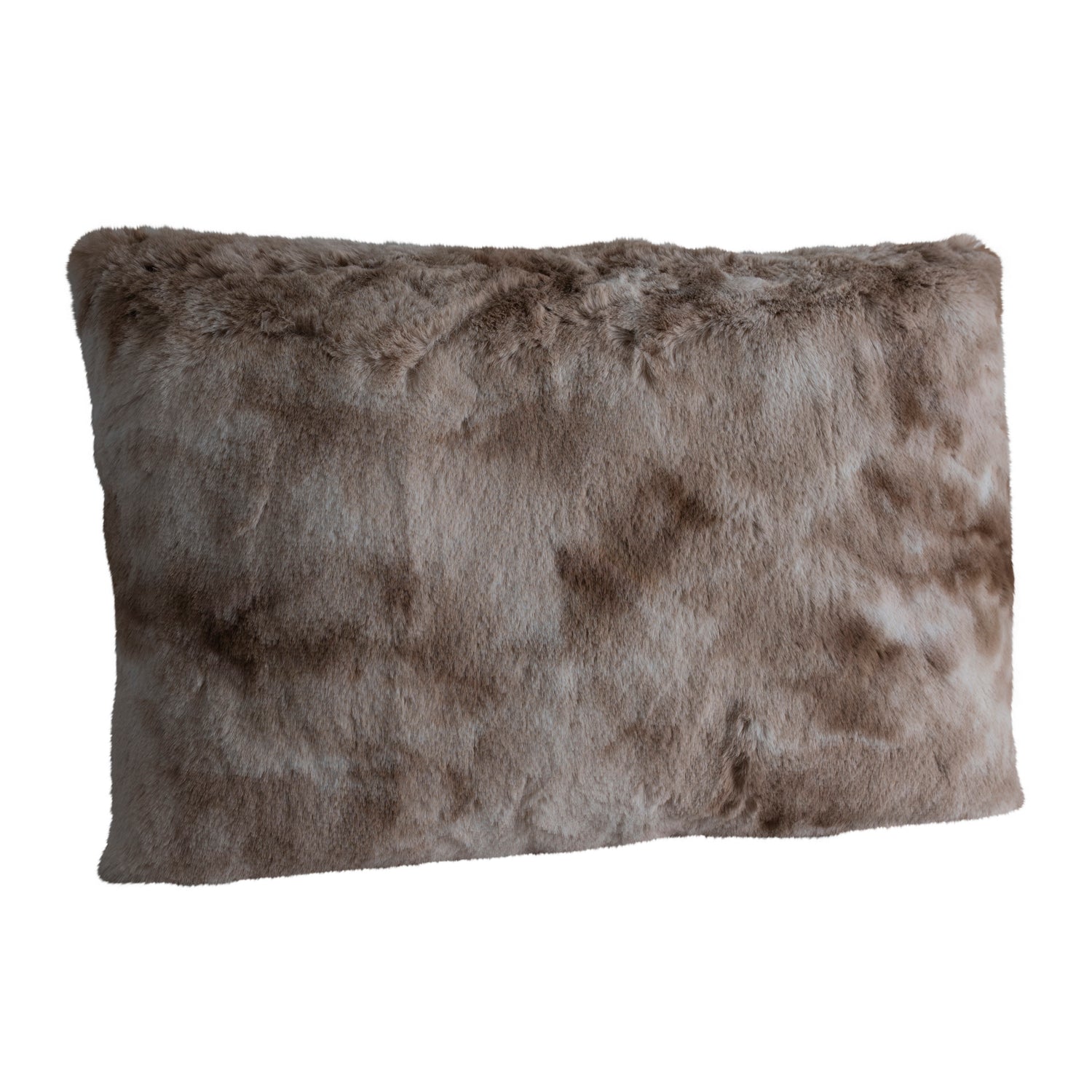 Linde Beige Faux Fur Cushion Rectangle
