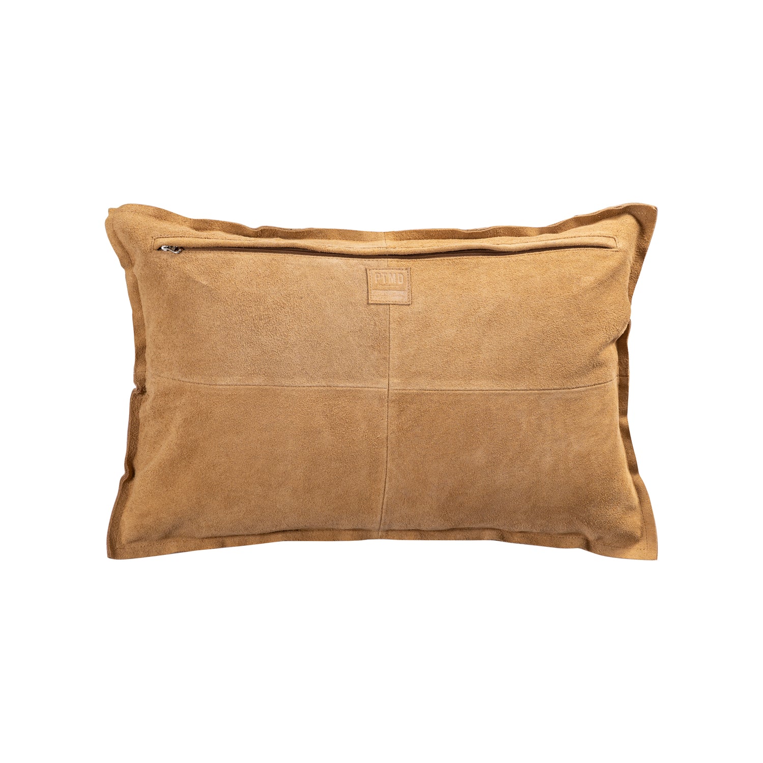 Cobie Camel Suede Leather Cushion Rectangle