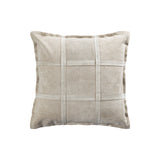 Cobie Taupe Suede Leather Cushion Square S