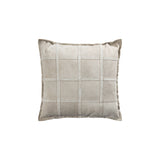 Cobie Taupe Suede Leather Cushion Square L