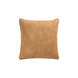 Suky Camel Suede Leather Cushion Square L